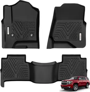YITAMOTOR Floor Mats Compatible with Tahoe/Yukon, Custom Fit Floor Liners for 2015-2020 Chevrolet Tahoe/GMC Yukon, 1st & 2nd Row