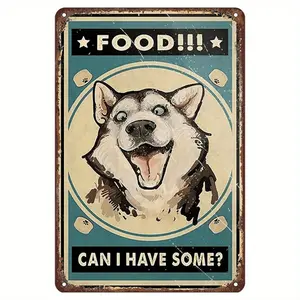 Husky Dog Metal Art Sign for Gifts Unique Wall Decor for Dog Enthusiasts Home and Commercial Spaces