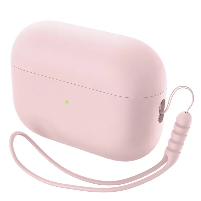ORNARTO Soft Silicone Durable Protective Case with Screen Protector for AirPods Pro 2 (2022) Headphone Accessory, Visible LED Status Light, Scratch-Resistant Shell, Easy On & Easy Off, Handheld Design