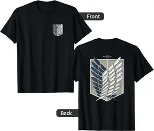 Attack on Titan Season 3 Scout Regiment Emblem Front Back T-Shirt