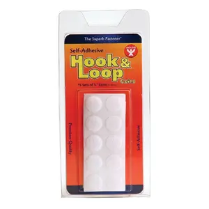 Hook & Loop Fastener Coins ⅝" (15 count)