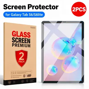 Samsung Galaxy Tab A7 Lite (t870) Tablet Case, Full Coverage Tempered Glass Screen Protector, HD Clear Anti-Scratch Film