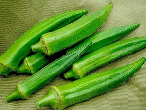 Seeds Louisiana Green Okra (Bamia, Lady Finger) Heirloom Vegetable Non GMO