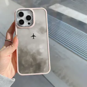 Airplane Pattern Phone Case, Anti-drop Cellphone Protective Case, Total Protective Shockproof Mobile Phone Cover for iPhone, Casing