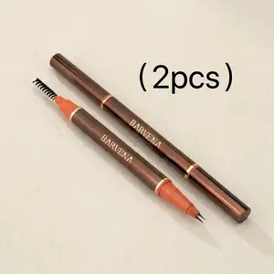 (2PCS)2 Tip UltraFine Pen - For Beard & Eyebrows - Water Resistant, Natural Look, Easy to Use, Long Lasting - Beard Pencil Filler, Eyebrow Pencil Filler - Beard Pen, Brow Pen for Defined, Fuller-Looking Facial Hair