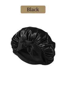 Adjustable Satin Bonnet for Sleeping, Silk Hair Bonnet with Tie Band, Unisex for Women Men, Curly Natural Hair Protection, Hair Care Cap, Hair Care Wrap, Haircare