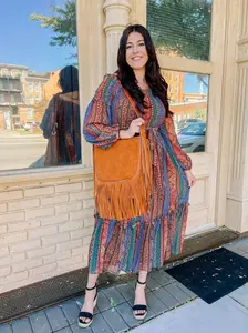 Sawyer Leather Bag with Fringe