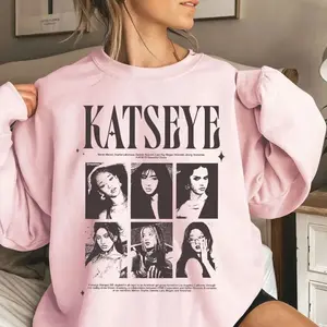 Katseye Y2k Retro Sweatshirt, Katseye Beautiful Chaos Merch Hoodie, Global Girl Group Katseye Shirt, Y2k Korea Kpop Katz T Shirt , Unisex Sweater Pullover Tee E