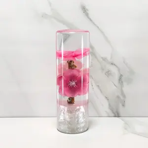 Mr__Grip 4 1/2 Inch Flower Resin Custom Shift Knob Pink & Light Pink Cherry Blossom JDM