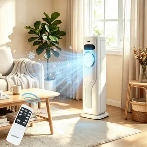 2026 New Arrival 12000BTU Portable Air Conditioner - Ice Crystal Air Cooler Fan（Water & Ice）Ultra Quiet Fast Cooling Mobile AC, Smart 24H Timing Energy Efficient, Suitable for Bedroom Office Living Room, Summer Comfort Cool All Day, TikTok Mid Year Sale