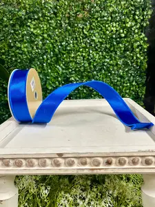 1.5 Inch By 10 Yard Royal Blue Satin Fused Ribbon