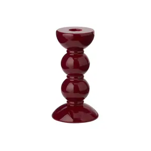 Bobbin Candlestick Holder 5.5" in Cherry
