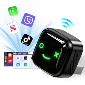 2026 Wireless CarPlay Adapter for iPhone/Android, Hands-Free Calling, Plug & Play, Bluetooth 5.0 + Dual-Band WiFi Stable Connection, Rapid Heat Dissipation, Car Wireless Adapter