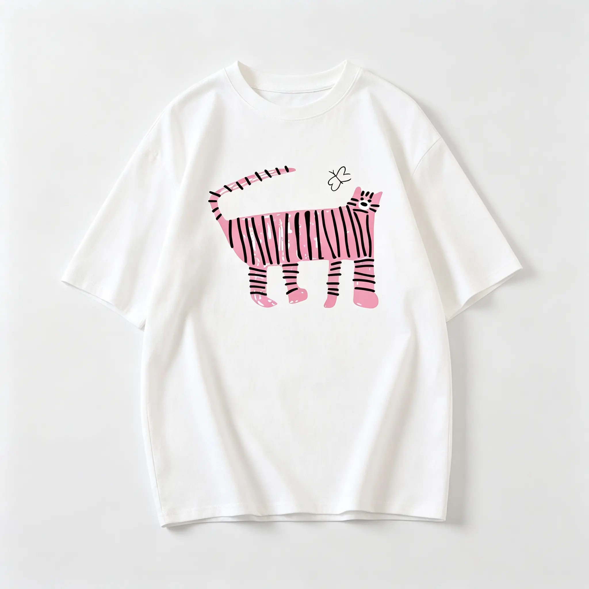 2026 Summer Pure Loose Round Neck Versatile Women's Clothing Comfortable Casual T-shirt Popular Vitality Daily Short Sleeves