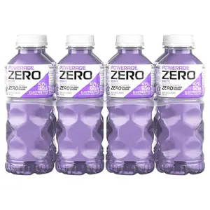 POWERADE Electrolyte Enhanced Zero Sugar Grape Sports Drink, 20 Ounce (Pack of 8)