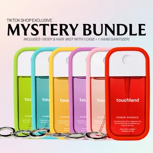 Touchland Pick Your Mood Mist Bundle, Hand Sanitizer + Body & Hair Fragrance with Carry Case Touchland Pick Your Mood Mist Bundle, Hand Sanitizer + Body & Hair Fragrance with Carry Case