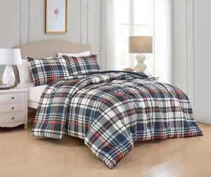 Bronco Herringbone Striped Plaid Printed Comforter Set