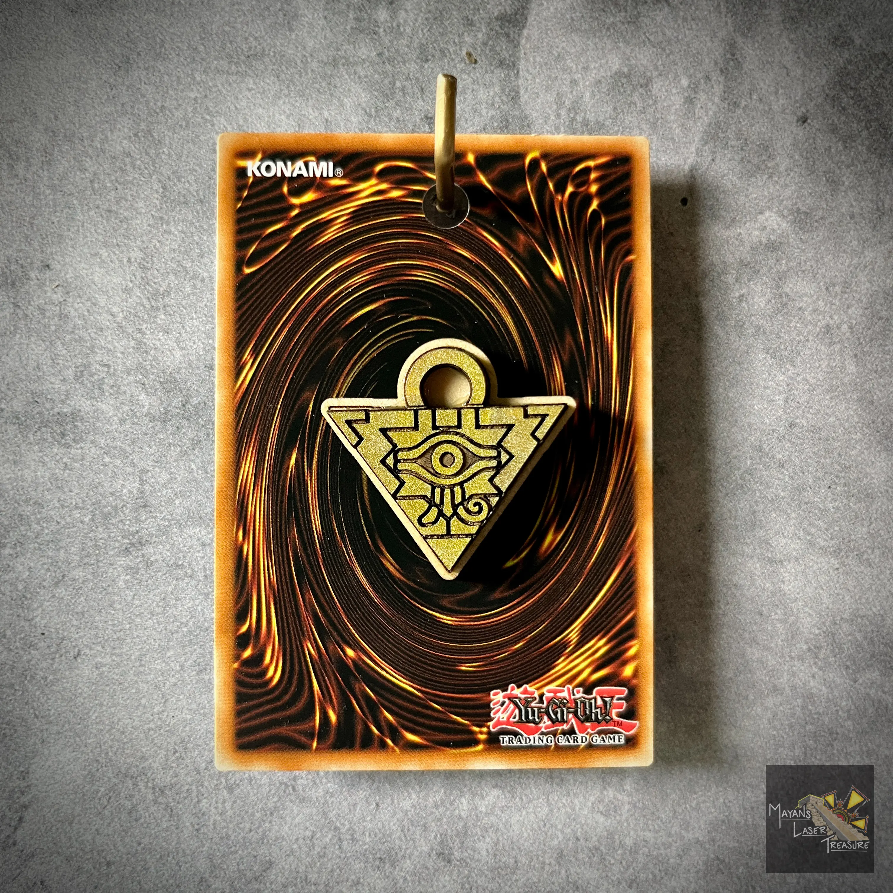 Mayans TCG Treasure Millennium Puzzle Wood Pin - Hand Painted, 1" Height, SeaLED Acrylic, Classic Toy, One of Seven Millenium Items