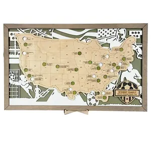 Soccer Stadium Map Stadium Tracker, Soccer Trip Tracker, Soccer Travel Map, Soccer Stadium Bucket List Map, Personalized Gift LG 12X20