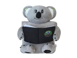 Kobe's Story-Time Plush-Tales - Grey Plush Koala Bear - Adorable, Soft Huggable Stuffed Animal for Kids and Adults 12"