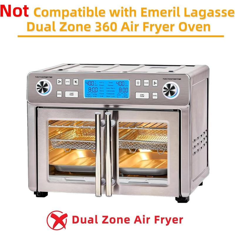 Luftfritteusen-Einlagen Für Emeril Lagasse – 4 Teflon-Matten & 100 Blatt Pergamentpapier