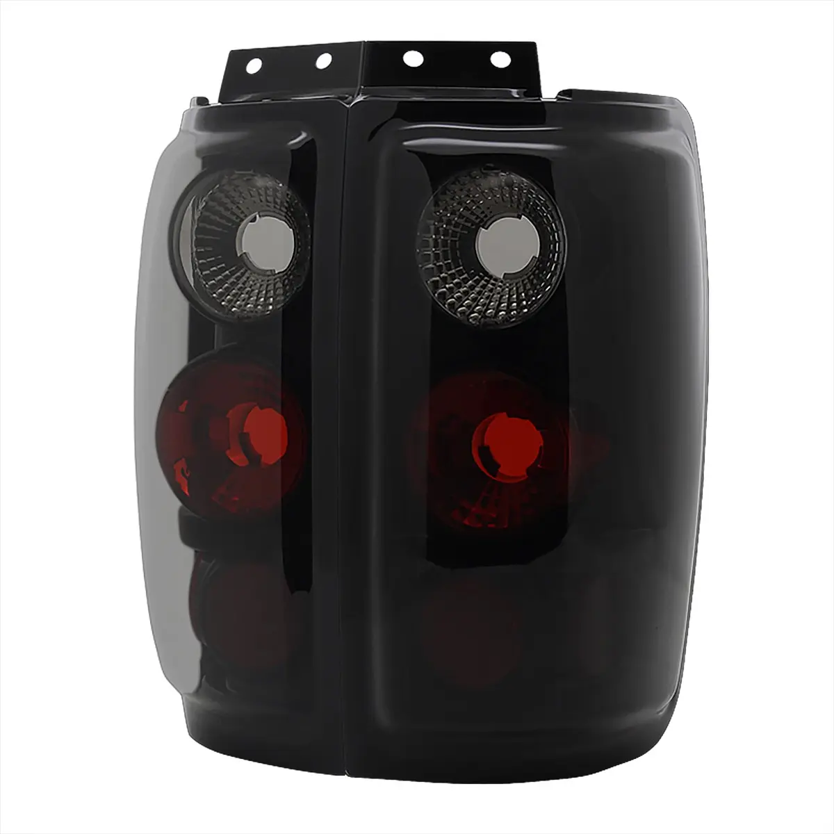1997-2002 Ford Expedition Tail Lights (Glossy Black Housing/Smoked Lens)