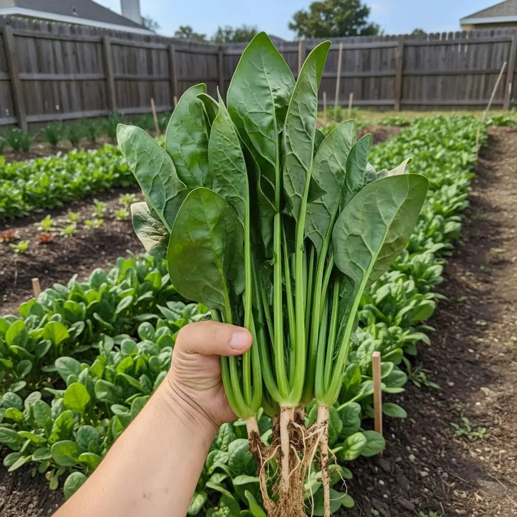 1000 Spinach (Spinacia oleracea) Vegetable Seeds - Fast-Growing Cool-Season Annual, 8-12 in Tender Green Leaves, Mild Flavor, for Home Growers’ Outdoor Gardens, Raised Beds & Containers, Full Sun/Partial Shade