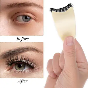 Portable False Eyelash Helper, Easy-To-Use Lash Curler, Curl Lashes, Perfect for Beauty and Makeup, Essential Tool for Flawless Lash Application, Eyelash Curlers Spoon