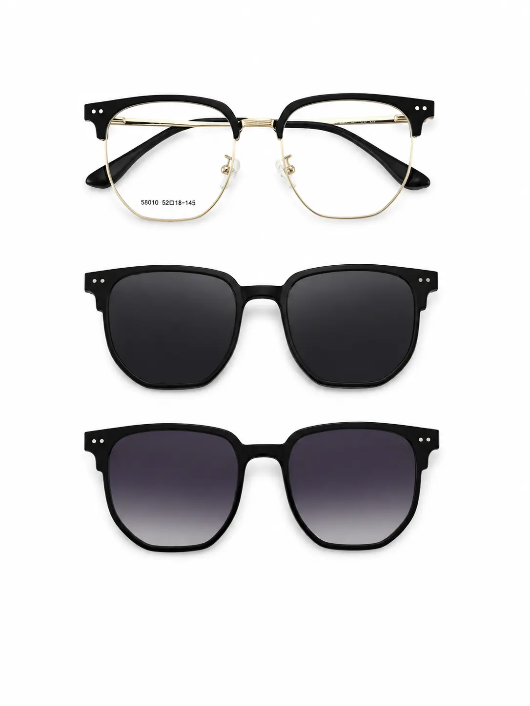 Unisex Retro Metal Full Rim Alloy Frame Magnetic Flip-Up Sunglasses, Polarized Photochromic Resin UV-Lens, UV400 Glare Cut, Driving Use