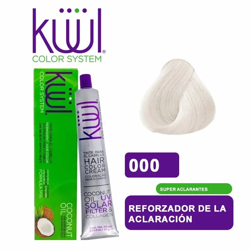 Hair Lightening Booster semi-permanent Hair Color Cream 000 90ml | Super Lightener For Blonde Hair Enhancement With Coconut Oil
