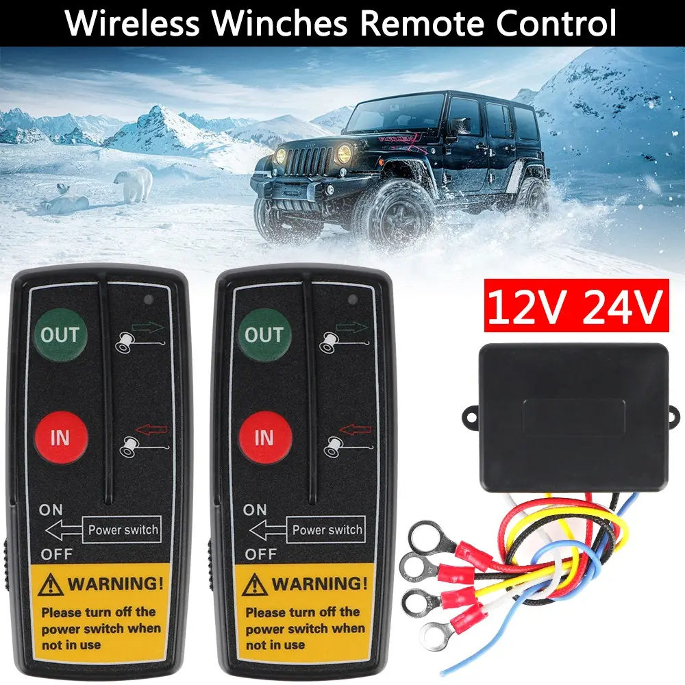 Universal Winch Remote Controller | Fits Jeep ATV Tow Truck Vehicle Automotive Car