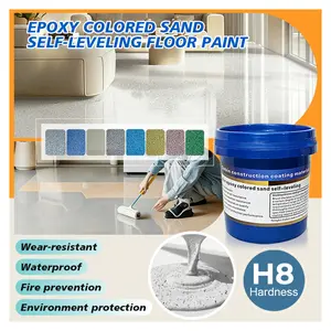Beginner-friendly Epoxy Floor Paint waterproof with construction tools included. Easy and simple decoration