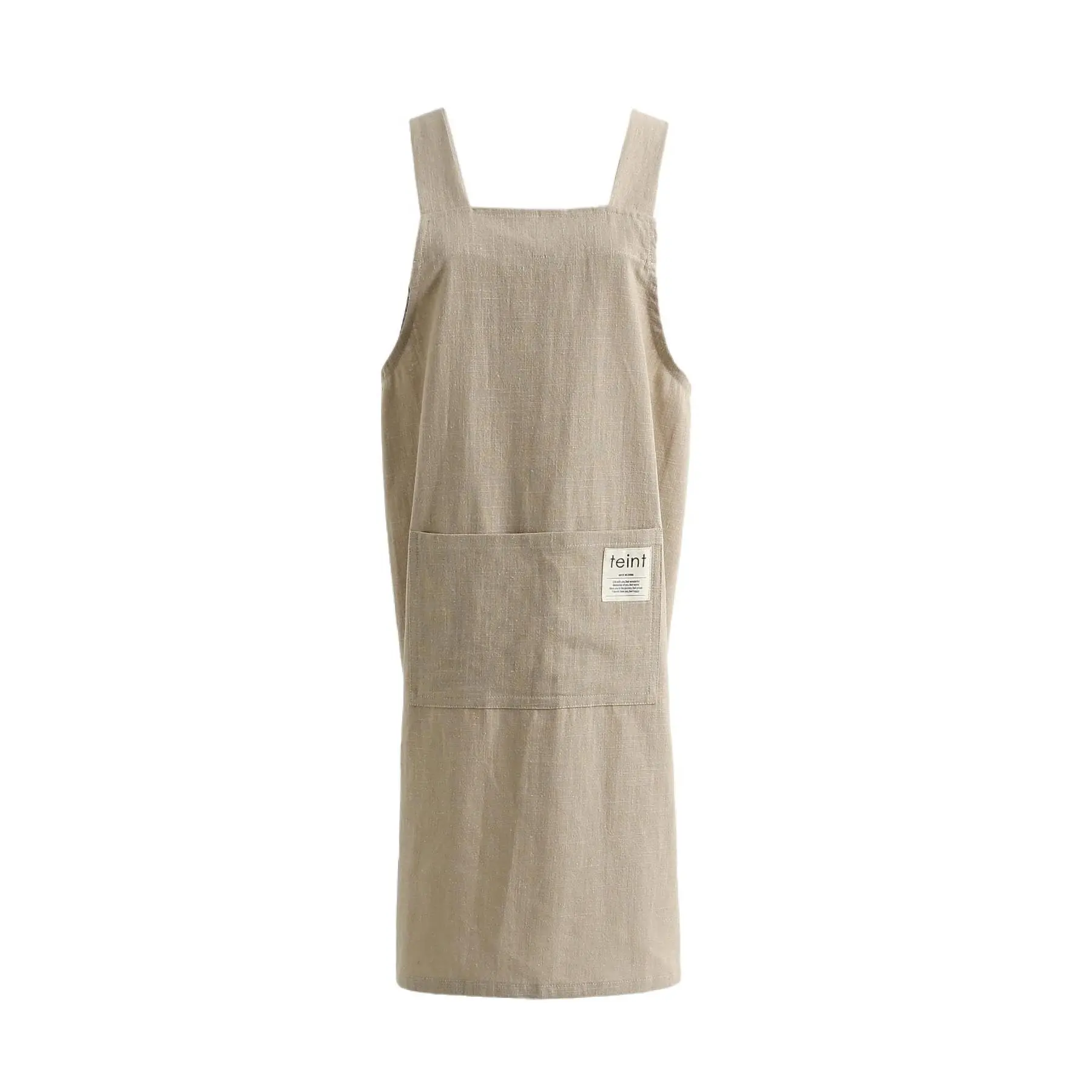 The 'Potager' No-Tie Cross Back Linen Apron