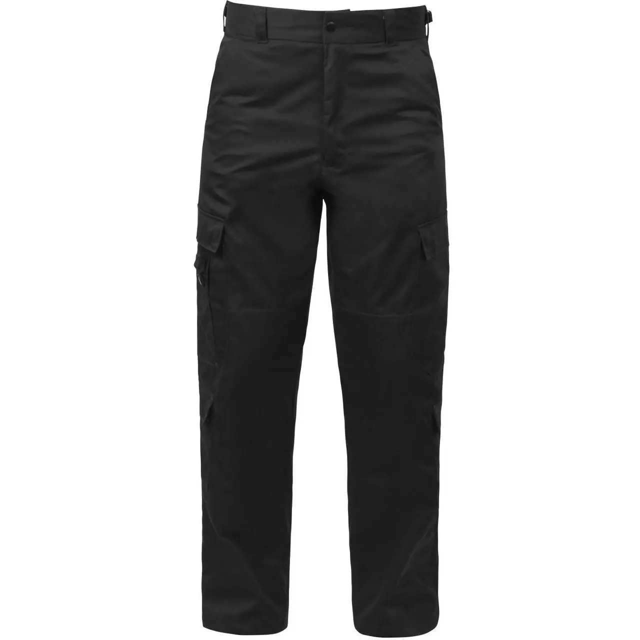 Men's Tactical Cargo Pants with Zipper Fly, 9-Pocket Polyester Cotton Twill Trousers for EMT & EMS Uniforms