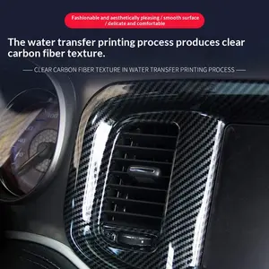 Car Interior Molding Trim for Dodge Charger 2015-2021, Central Control Gear Panel & A/C Air Condition Panel Guard Cover, Decorative Interior Accessory