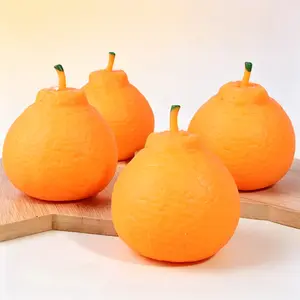 Novelty Ugly Orange Squeeze Toy - Funny Realistic Citrus Squishy, Soft Fruit Decompression Fidget for Kids & Adults