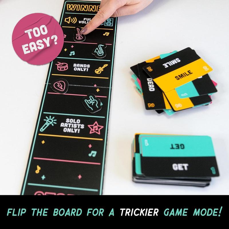 Grab The Mic - Karaoke-Style Game with Foam Microphone, 125 Word Cards, Game Board, Player Tokens & Easy-to-Follow Instructions Grab The Mic - Karaoke-Style Game with Foam Microphone, 125 Word Cards, Game Board, Player Tokens & Easy-to-Follow Instructions