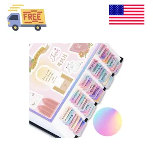 Bible Tabs with Unique Stickers, Bible Tabs for Women, Bible Study Supplies (Rainbow)