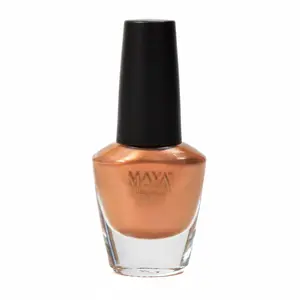 Maya Pretty Penny - Halal Iridescent Metallic Nail Polish with Luminous Copper & Shimmering Gold Effects Breathable & Wudu Friendly 9-Free Formula Manicure Cutics