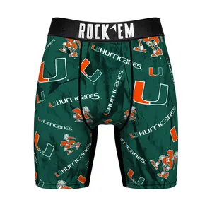 NCAA Miami Hurricanes, UM - Logo All Over Rock 'Em Boxer Briefs