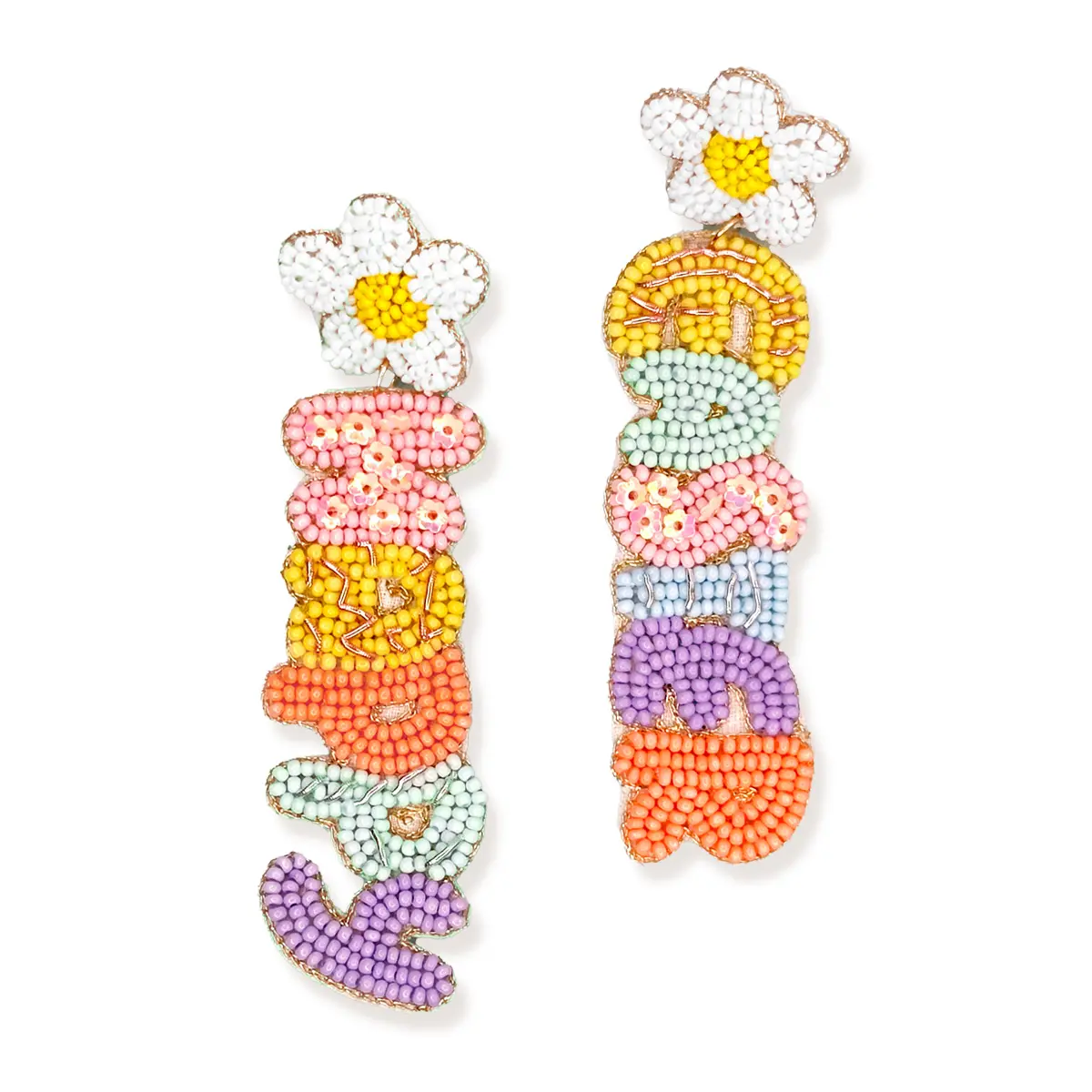 Viv&Lou Happy Easter Beaded Pastel Earrings