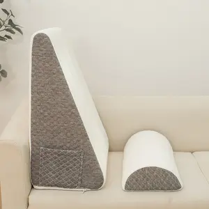 Wedge-Shaped Pillow for Post-Operative Sleep, Acid Reflux, Snoring Relief, Triangular Elevated Pillow for Bedside Dorm Office
