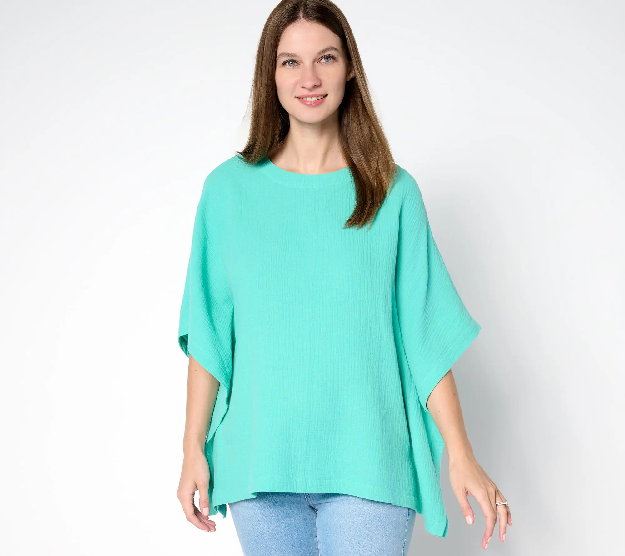 Belle Beach by Kim Gravel 100% Cotton Gauze Poncho