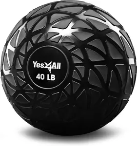 Slam Balls, 10-40Lb Weighted Ball Weight, Durable PVC Sand Filled Workout Dynamic Slam Ball for Core Strengthen