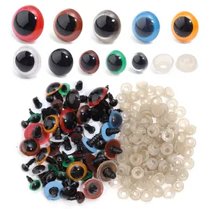 50set 8-20mm Plush Toys Black Plastic Safety Eyes For Amigurumi Toys DIY Crafts Funny Toy Eyes Animal Decoration Accessories