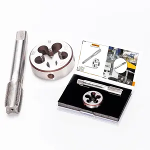 M18 x 1.5mm Metric High-Speed Steel Tap and Die Set Right Hand Thread Tap and Round Thread Die Tool