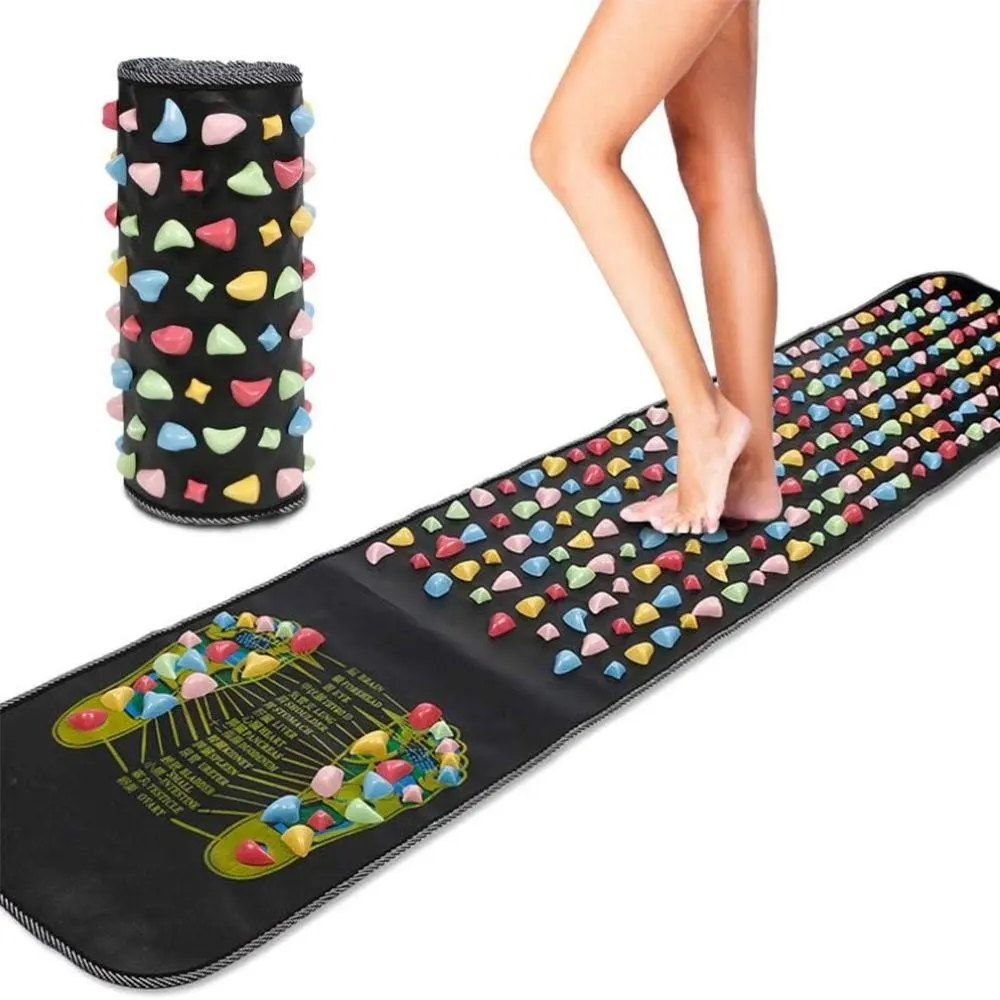 Reflexology Foot Massage Mat, 1 Count Foot Leg Pain Relieve Relief Walk Massager Mat, Acupoint Massage Mat for Home Gym Workout, Body Careapy, Relaxation Aid, Therapy