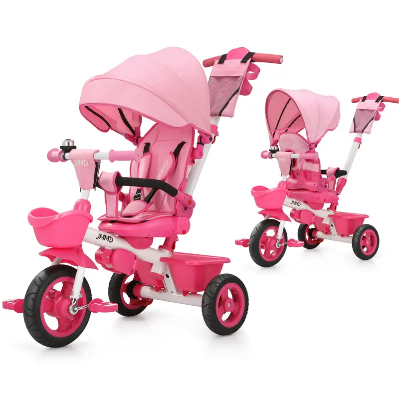 JMMD 7-in-1 Folding Toddler Tricycle (18 Months-5 Years) - Metal