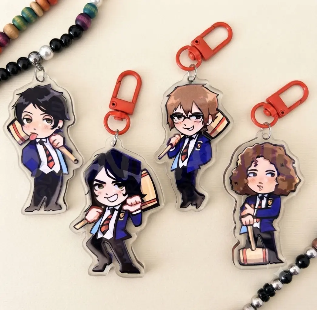 Emo Prep School Acrylic Keychain