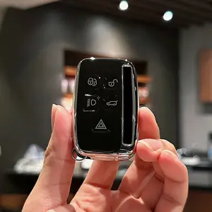 TPU Car Remote Key Case Cover, for Land for rover Range for rover Athletic Evoque Freelander Velar Discovery 4, for Jaguar XE XJ XF, Guitar, Christmas, gifts